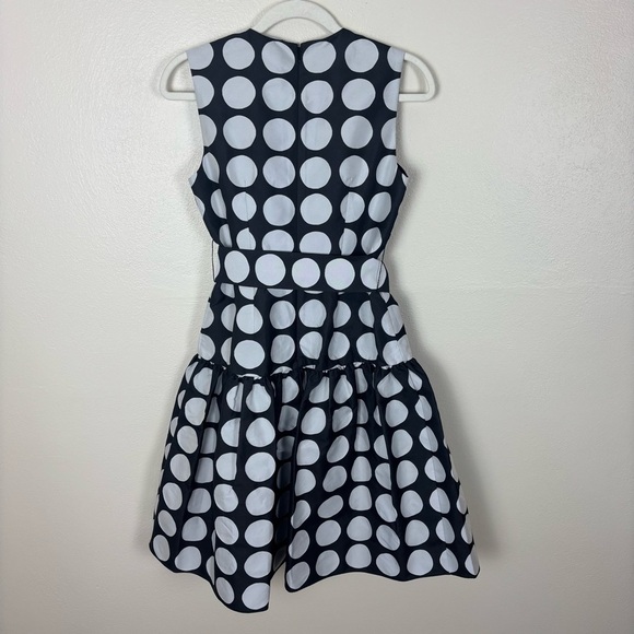 Kate Spade New York Julia Art Dot Jacquard Dress Black & White Women’s Size 4 - Picture 8 of 12